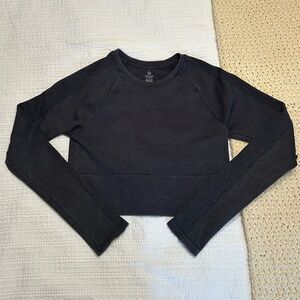 OFFLINE by aerie Ribbed Cropped Activewear Longsleeve Top